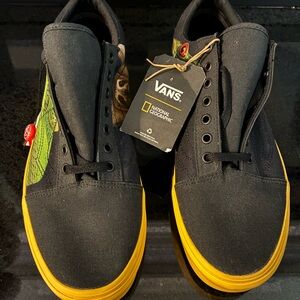 Vans National Geographic Black and Yellow Sneakers